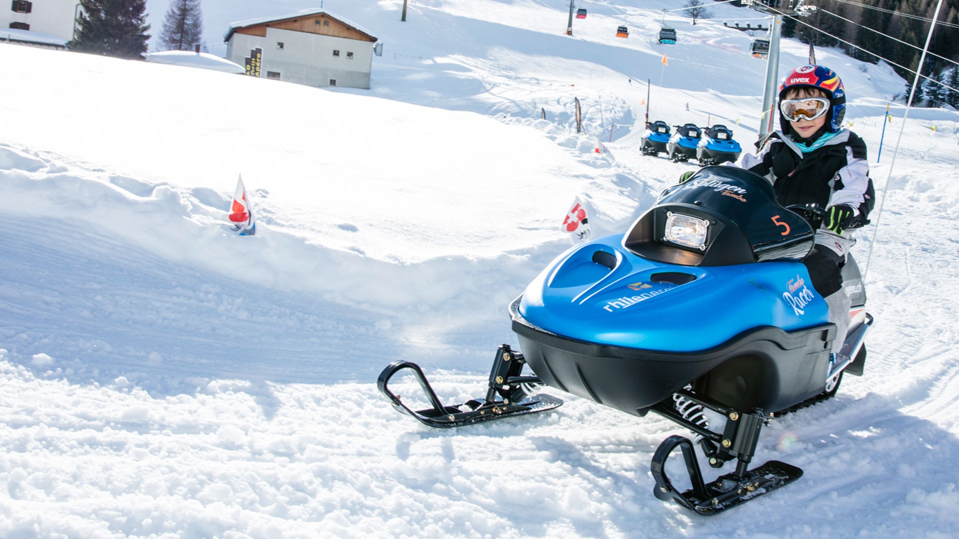 Tambo Racer im Skigebiet Splügen